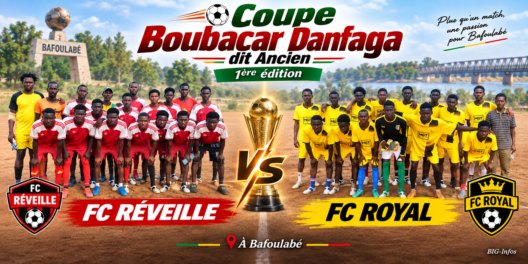 ⚽ Coupe Boubacar Danfaga dit "Ancien" : Royal et Réveille s'affrontent .