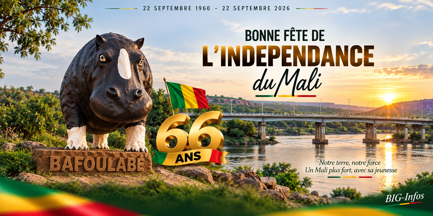 Bafoulabé se mobilise pour le 66e anniversaire de l'indépendance du Mali.