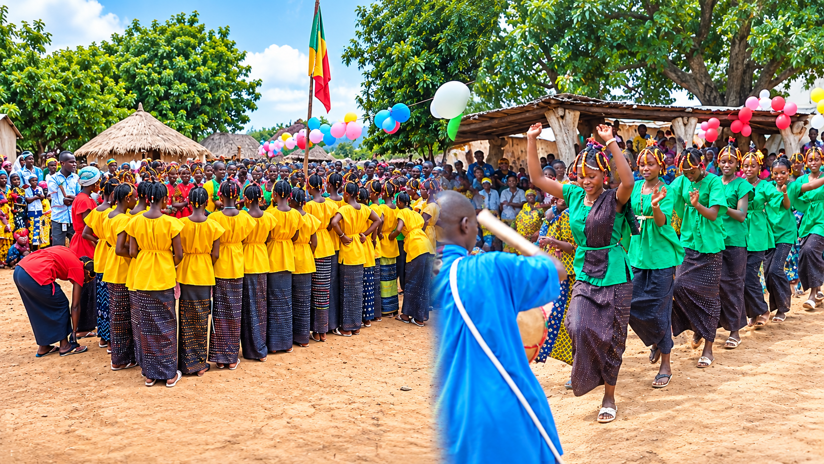 66 ans d'indépendance : à Oussoubidiagna, le Dansa célèbre la fête et le désenclavement s'invite au discours.