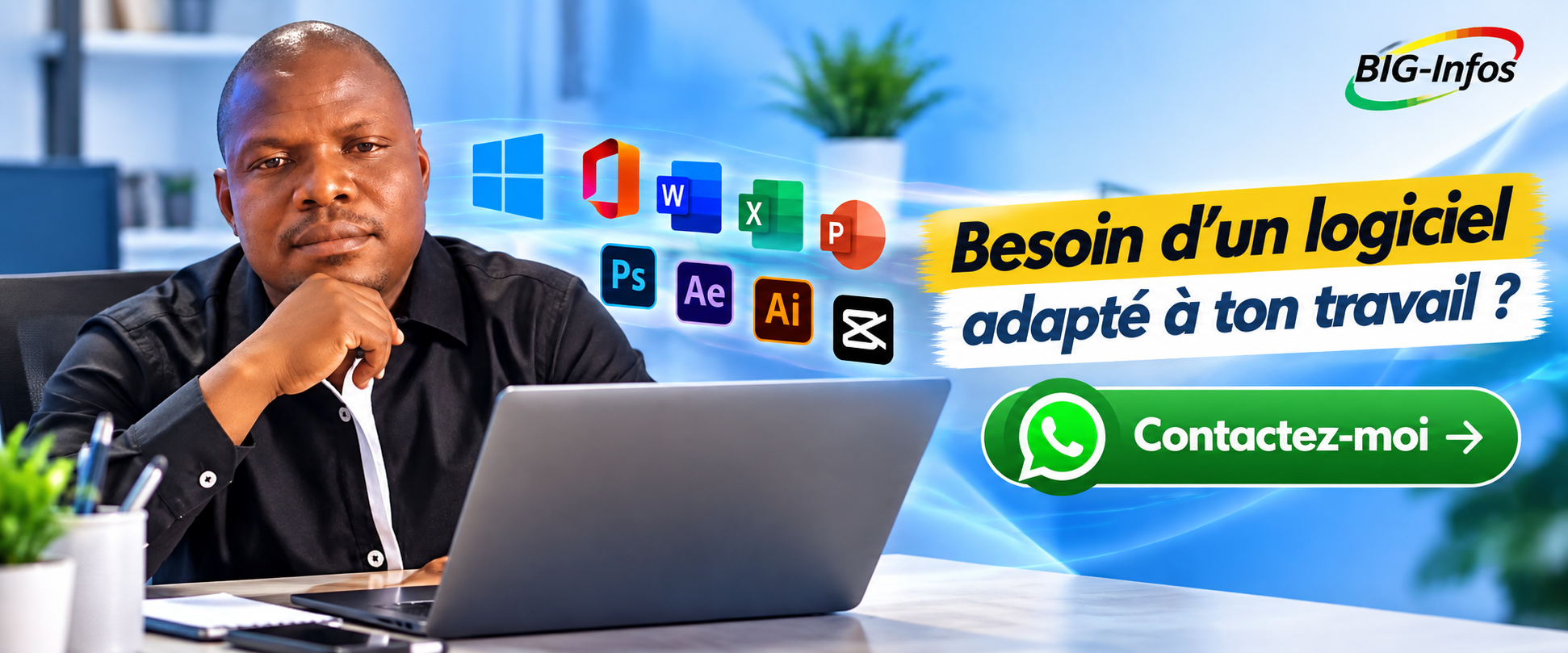 Un logiciel adapté à votre travail ? Contactez-moi !